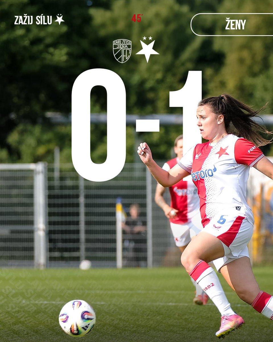 ⏲️ POLOČAS | O pauze vedeme nad Jenou 1:0!

O jedinou branku prvního poločasu se v úvodu utkání postarala Klára Cvrčková💥 #fccsks