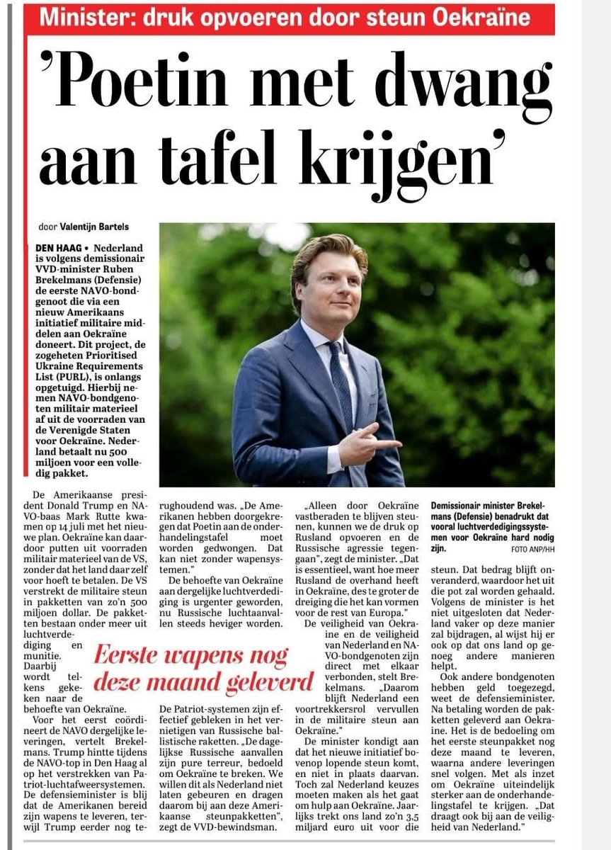 Nu zal Poetin wel bang worden van <a href="/DefensieMin/">Ruben Brekelmans</a> 😂