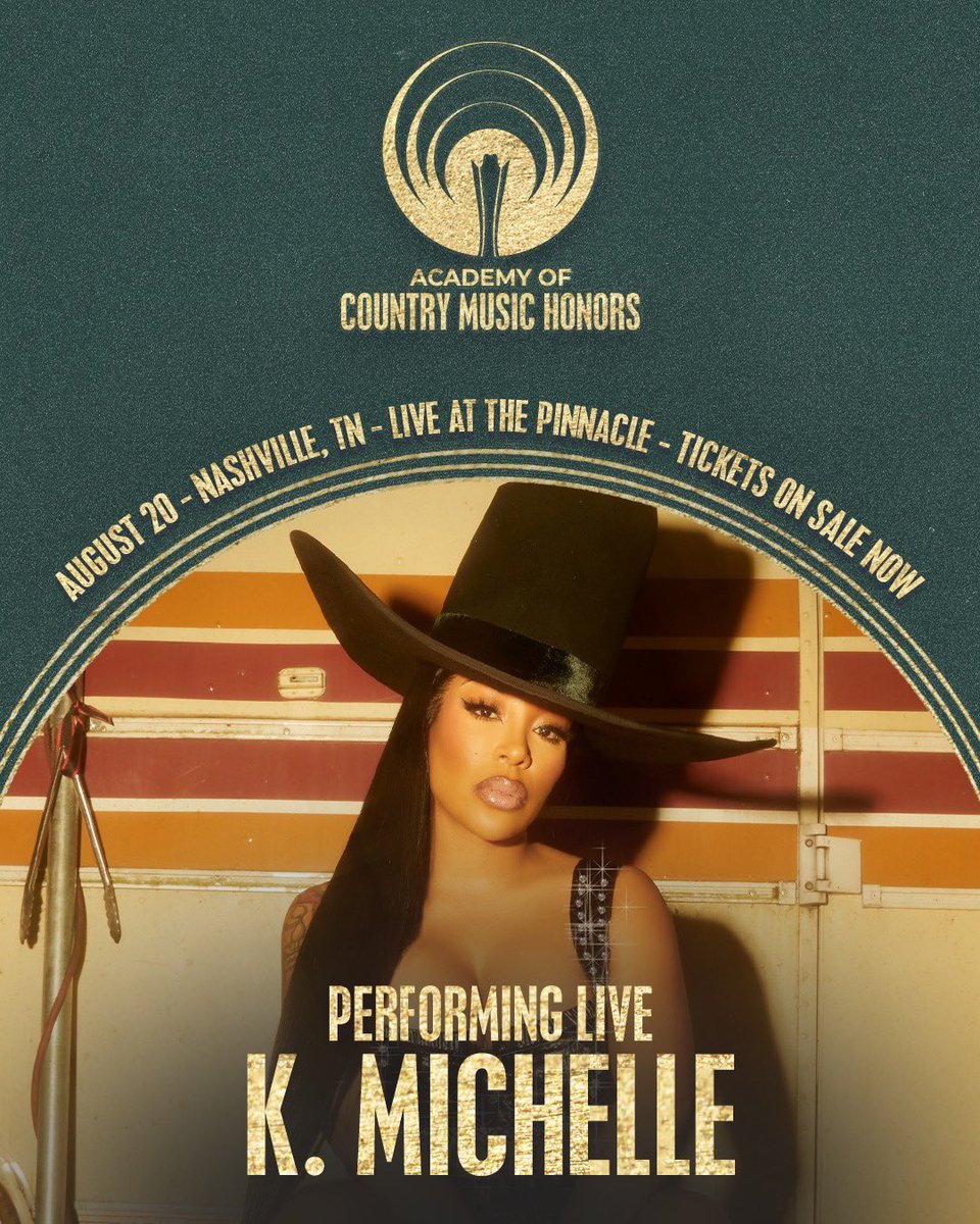 So excited to be honoring my country music favorites🌻Join me on August 20 for my LIVE performance and an unforgettable evening celebrating the Country Music industry! 🏆@acmawards

For #ACMHonors at @thepinnaclenashville