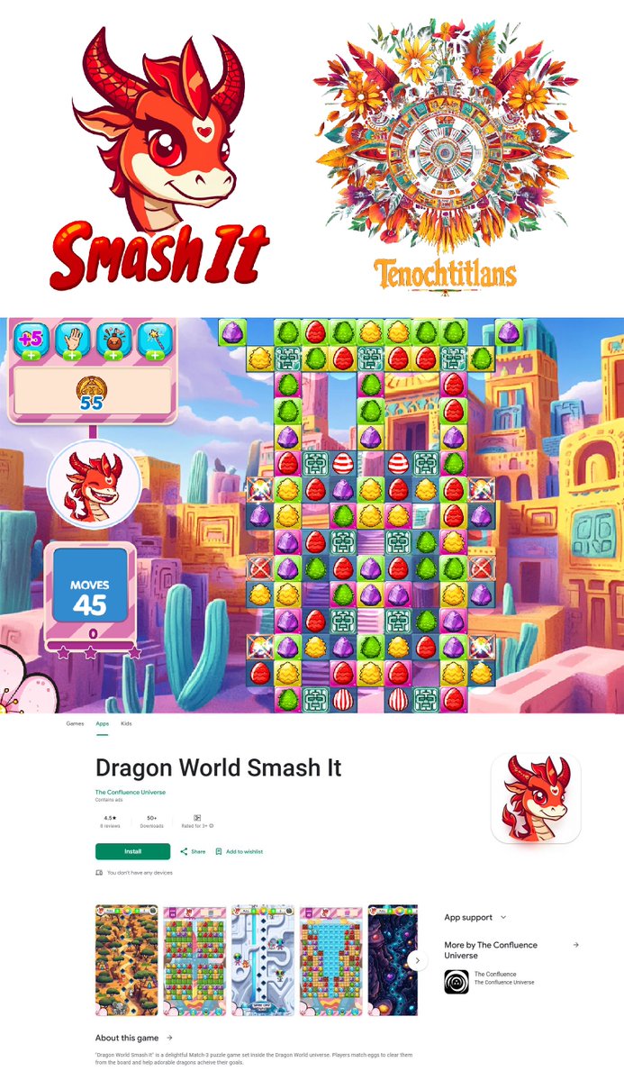 Dragon World (@dragonworld__) on Twitter photo Last week to complete the Quests on Dragon World Smash It and use your PowerUps to upgrade your Tenos from <a href="/TenochtitlanAI/">The Tenochtitlans</a>! Last week to complete the Quests on Dragon World Smash It and use your PowerUps to upgrade your Tenos from <a href="/TenochtitlanAI/">The Tenochtitlans</a>!