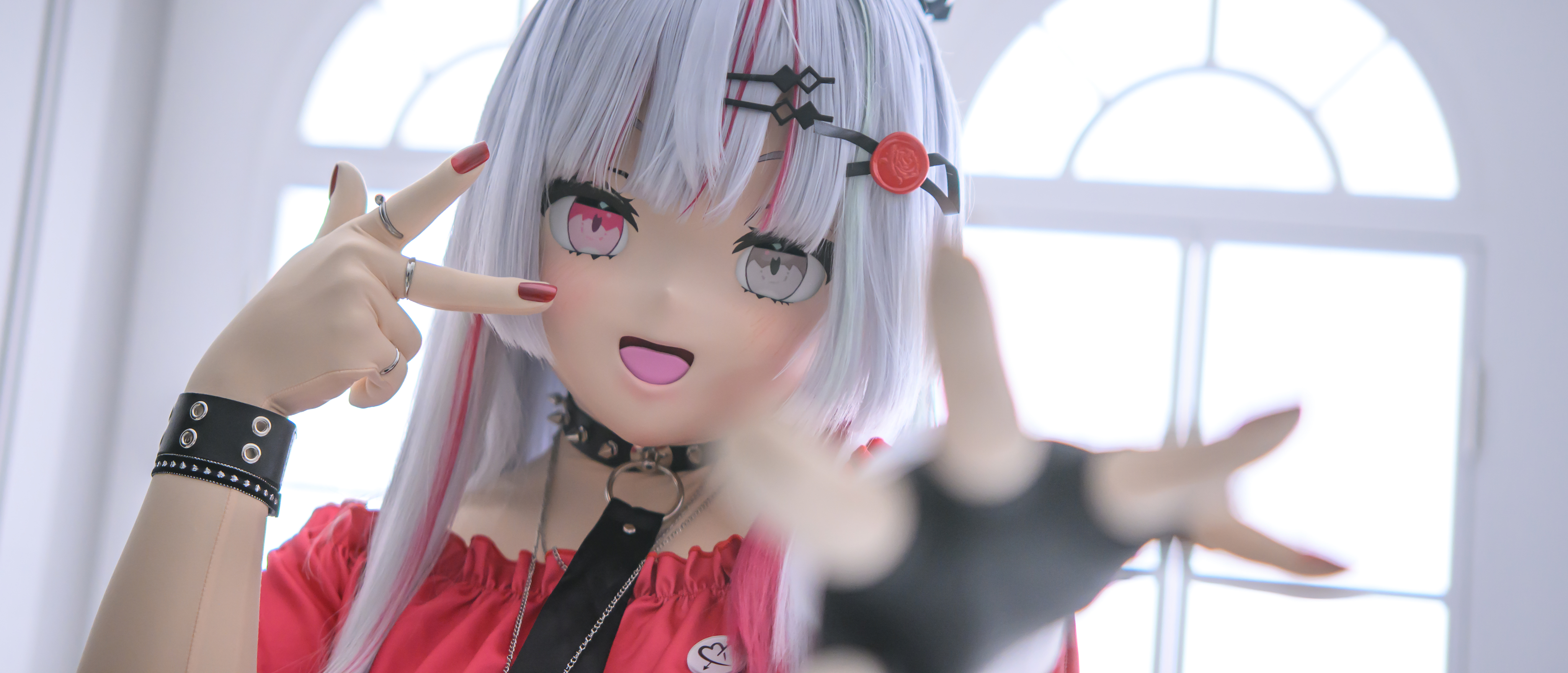 ゆ*ら様 コヤンイサムチョン♡夏のサーフ♡リトルサンダーちゃんの着ぐるみフリルサ ロリータファッション NyaNya 桜チャーム付きチェーン 飾り