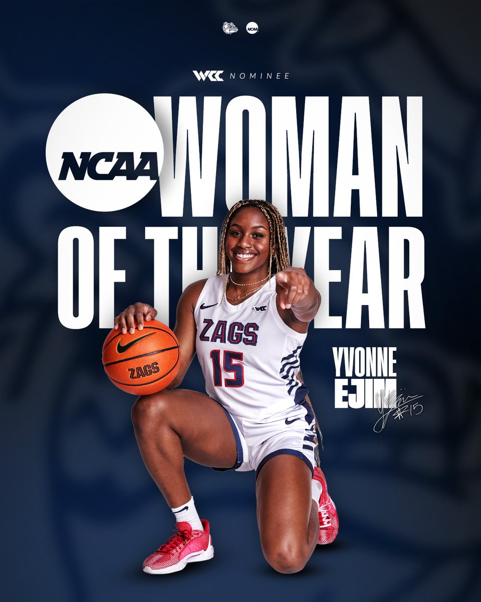 Yvonne has been selected as the <a href="/WCCsports/">West Coast Conference</a> nominee for NCAA Woman of the Year! 👏