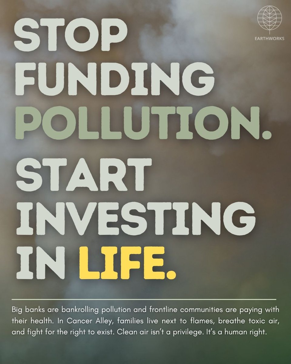 Earthworks (@earthworks) on Twitter photo <a href="/Mzozane/">Roishetta Ozane</a> and her daughter on @demmocracynow calling out the banks funding the pollution that’s making their community sick. No more sacrifice zones. ⚠️
Read more ➡️ bit.ly/Toxic-Billiona…
#ToxicTour #EnvironmentalJustice #CancerAlley <a href="/Mzozane/">Roishetta Ozane</a> and her daughter on @demmocracynow calling out the banks funding the pollution that’s making their community sick. No more sacrifice zones. ⚠️
Read more ➡️ bit.ly/Toxic-Billiona…
#ToxicTour #EnvironmentalJustice #CancerAlley