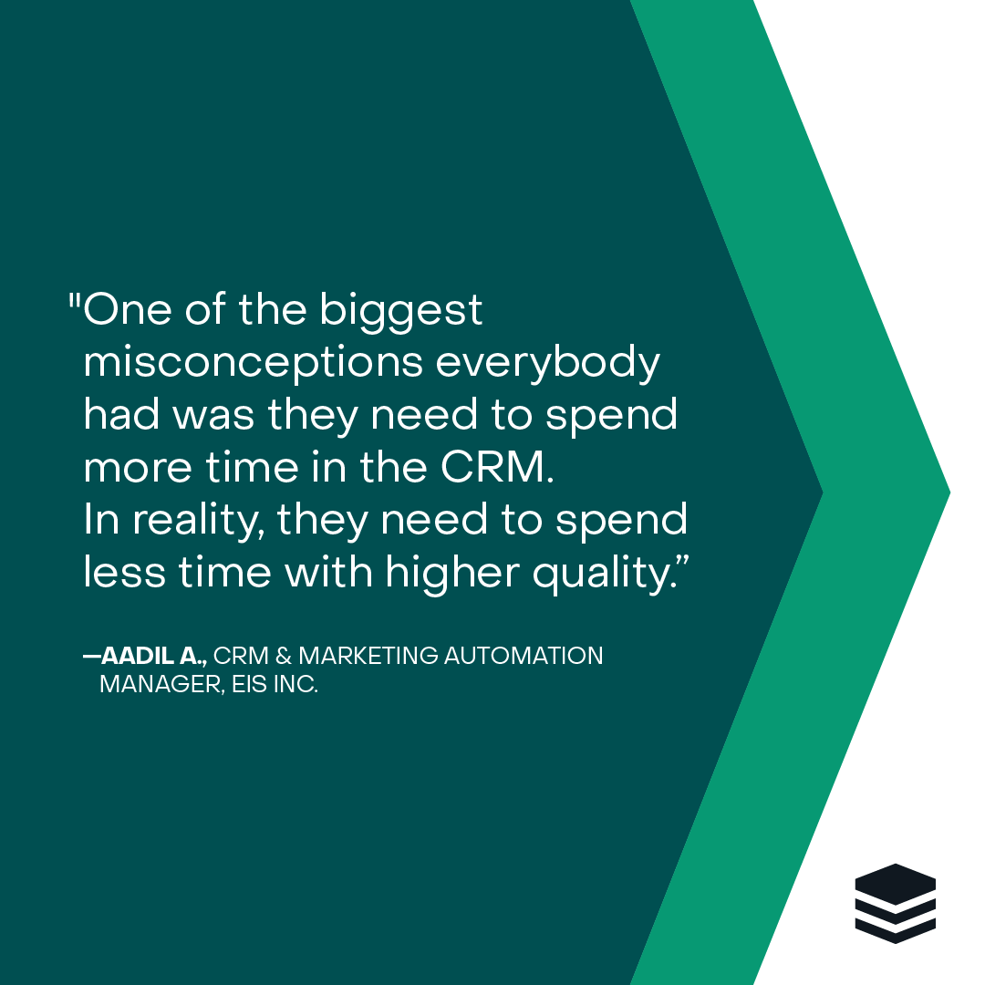Distributor EIS was using a CRM that didn't deliver for sales reps. Now with Sugar, adoption is up to 95%.

💡 sgrcrm.co/4leBlnS