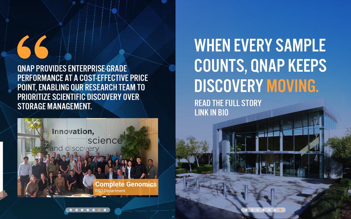 QNAP Systems, Inc. (@qnap_nas) on Twitter photo Your DNA is the blueprint of life. 🧬
But storing and analyzing it isn’t simple. See how <a href="/CompleteGenomic/">Complete Genomics</a> and <a href="/QNAP_nas/">QNAP Systems, Inc.</a> make it faster and easier.
🔗qnap.to/7ywbh5
#QNAP #TechForHealth #DNA #Genomics Your DNA is the blueprint of life. 🧬
But storing and analyzing it isn’t simple. See how <a href="/CompleteGenomic/">Complete Genomics</a> and <a href="/QNAP_nas/">QNAP Systems, Inc.</a> make it faster and easier.
🔗qnap.to/7ywbh5
#QNAP #TechForHealth #DNA #Genomics