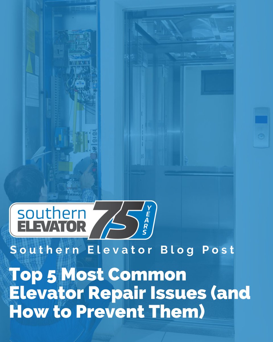 Keeping your building’s elevator in good working condition isn’t just about convenience—it’s about safety, reliability, and avoiding costly downtime.

Continue reading: bit.ly/3J4CO2P

#SouthernElevator #SECO #QualityService #ElevatorService #ElevatorRepairs