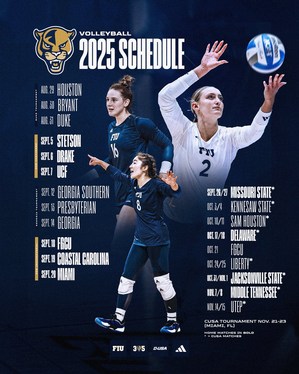 our 2025 schedule is FINALLY here ‼️

🗞️ fiusports.com/VBSchedule2025