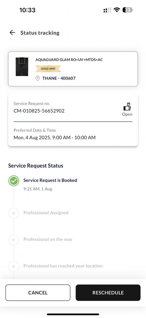 dr_bajrangsingh's tweet image. #eurekaforbes 
When company can’t give service why the hell it takes AMC 
It’s been 6days of complain raised but no work done till date