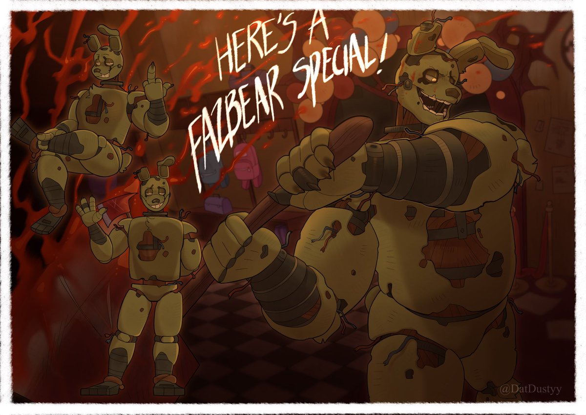 DatDustyy's tweet image. He’s the fun one…

#Springtrap #FNAF #DBD