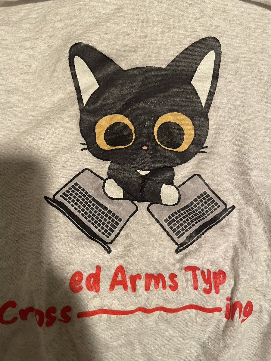 BTW, I really love this T-shirt received from <a href="/theori_io/">Theori</a> and wore it too much 
the printing is peeling off 😢