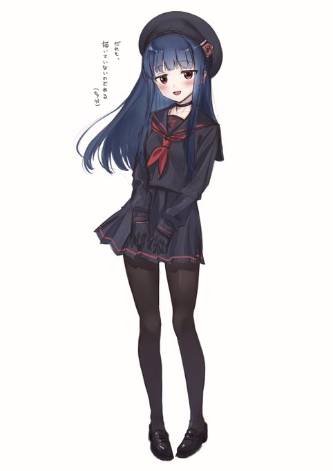 最初趣味で黒タイツにしてたんだけどいまいちで元の配色神だったんだなっておもった 