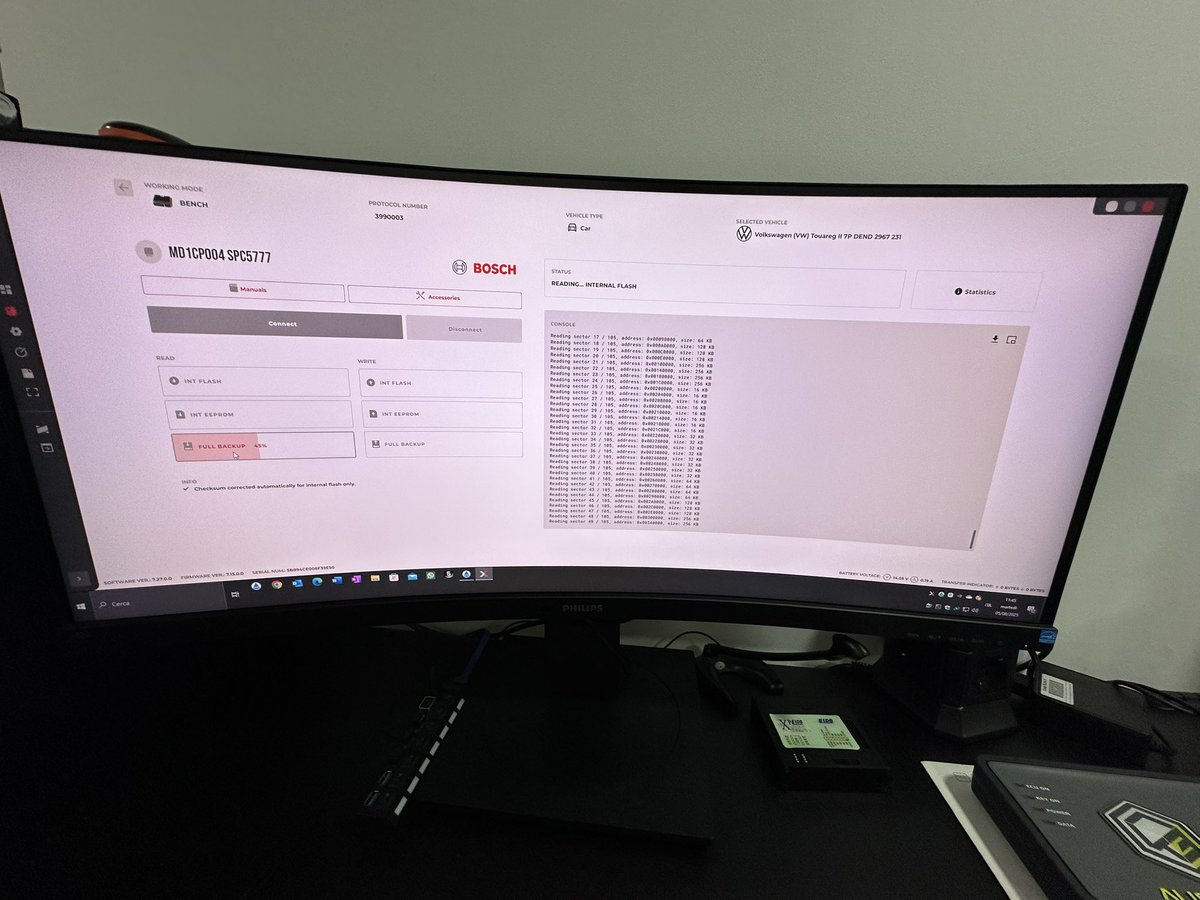 AutoVegaMotors's tweet image. VOLKSWAGEN TOUAREG 3.0 TDI 2023 286HP 
ÉCU BOSCH MD1CP004 #benchmode #Flex 
▪️STAGE1 +40HP +92NM🔝🚘🚀✔️
Client très très satisfait!! 😌