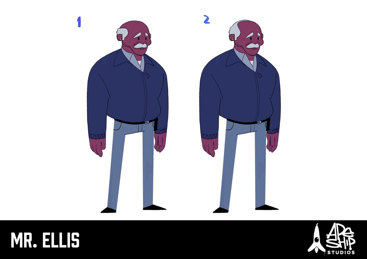 The making of Mr. Ellis— from design choices like his body shape and cheekbones, to smaller choices like his hair.

We’re currently developing our newest animated IP.

Follow for more #bts drops as the story unfolds 👾

#animation #animationart #characterdesign #illustration