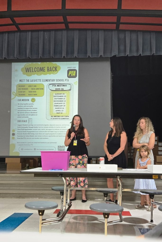 A very special shout out to our outstanding PTA for all that they do, and for being present to welcome us back to school! 💛🖤