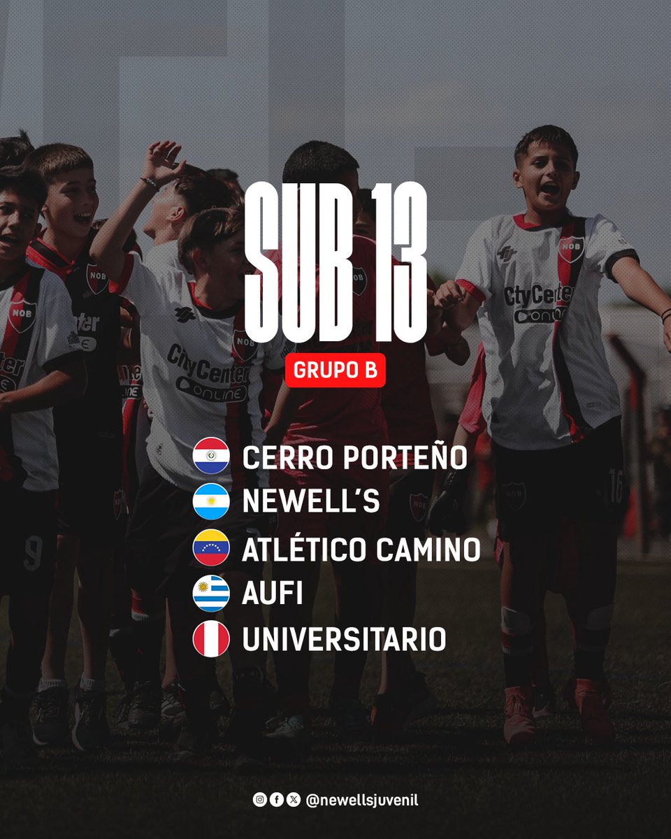 Newell’s participará de la #FiestaCONMEBOLEvolución 2025 ⚽️

👉🏼 El Club Atlético Newell’s Old Boys representará al fútbol argentino en la Liga Evolución Sub-13 (certamen que anteriormente se conocía como Copa CONMEBOL Libertadores Sub 13), que se disputará en Paraguay del 5 al 14