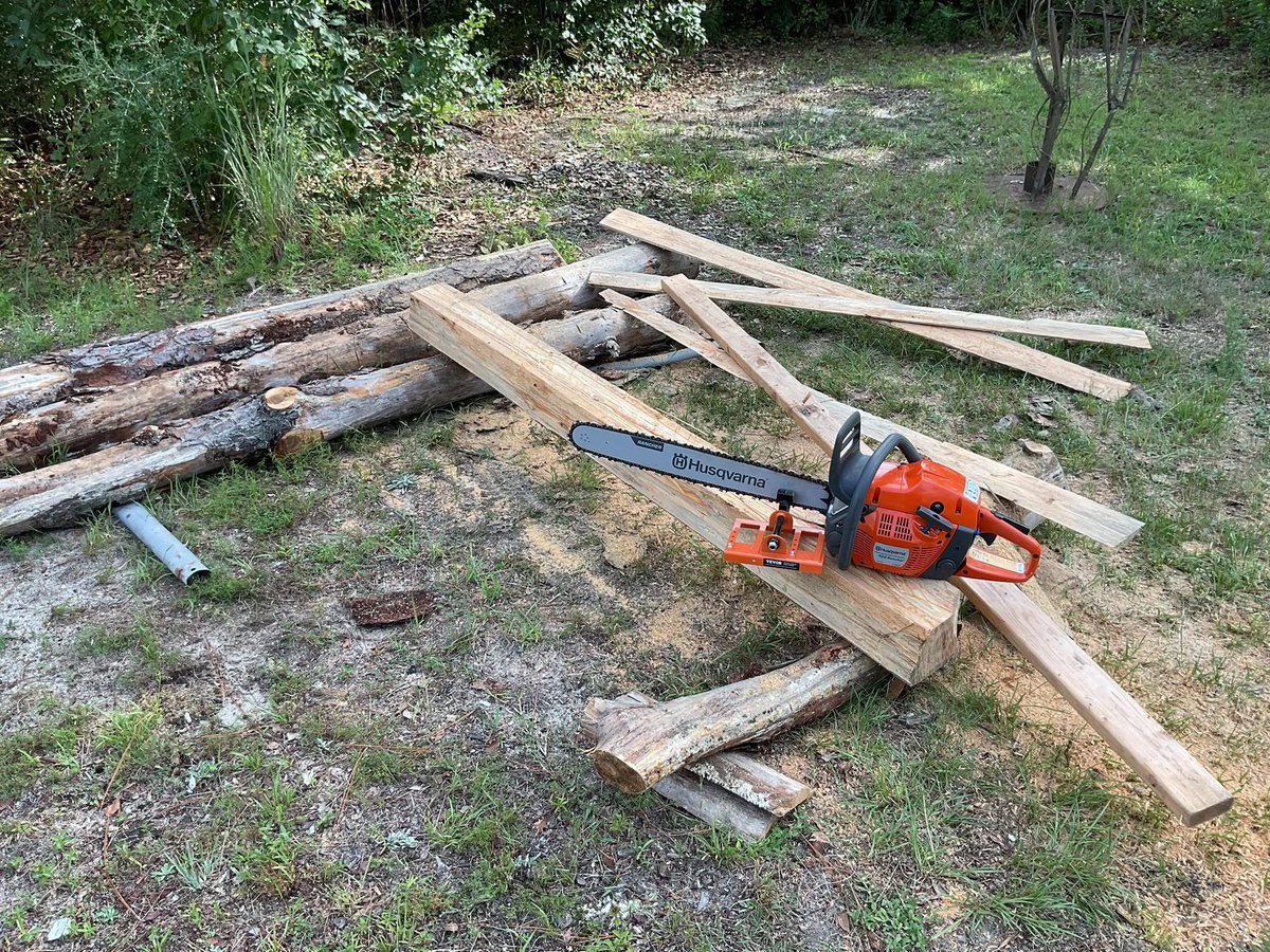 First log I’ve ever milled and it won’t be my last! 🪚🪵🪾 <a href="/HusqvarnaUSA/">HusqvarnaUSA</a>