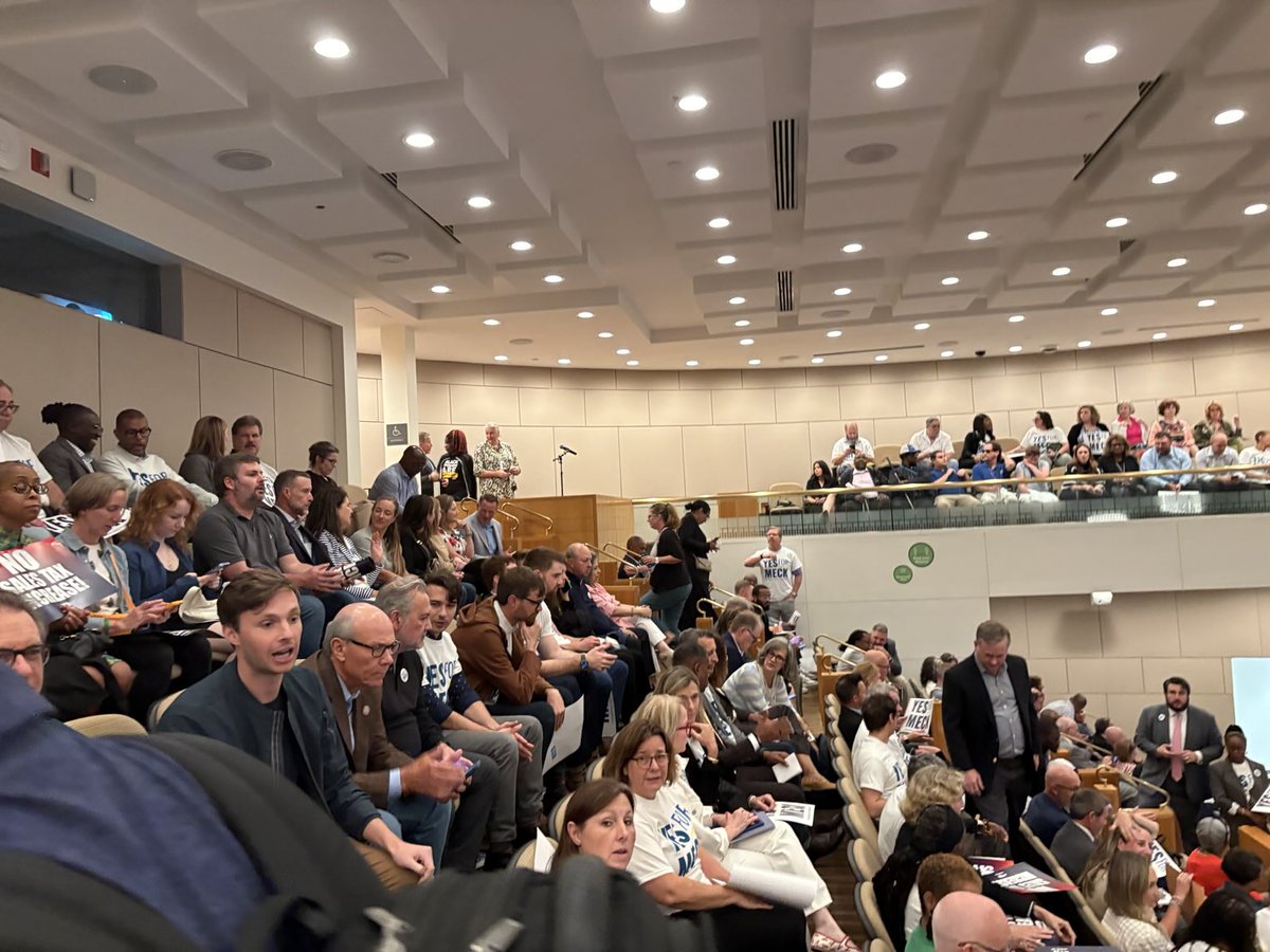 Full house for #MeckBOCC tonight