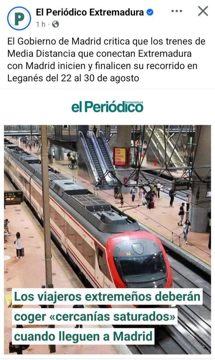 EL TREN DEL VIEJO OESTE.
Y seguimos con el "bochornoso" tren para Extremadura. 
También inauguraron un "AVE" de mentirijilla que no pasó de abubilla (recorrido lento y maloliente). 
Casi a diario un nuevo incidente o por horario o por caliente.