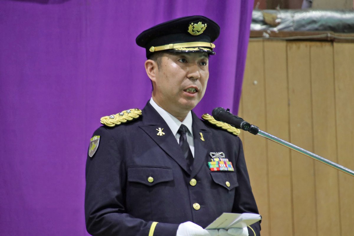 8月1日付で 新たに #市ヶ谷 から第30代 #第4高射特科群長 齋藤1