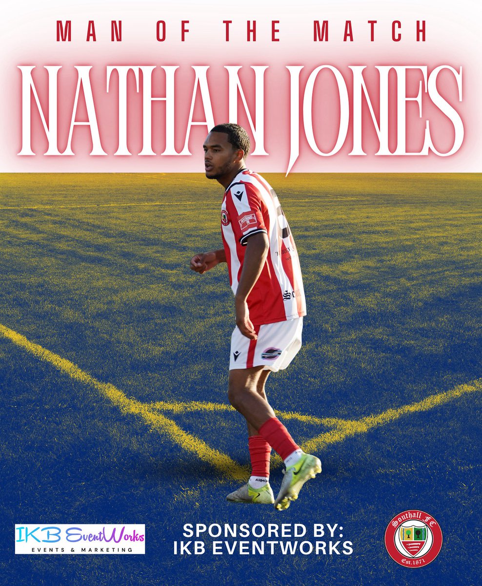 Tonight’s Man of the Match as voted for by our sponsors IKB EventWorks - Nathan Jones!