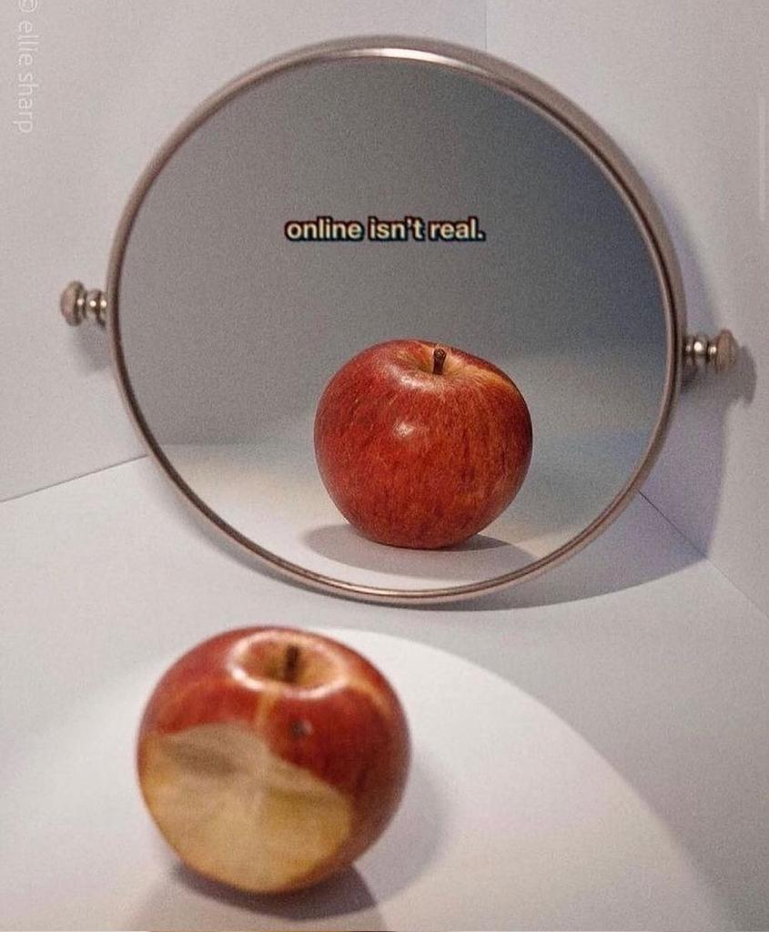 كلما أشوف هذه الصورة، أتذكر جيران أقاربنا إلي كل يوم عركات ومشاكل وصياح وزعلة يم الأهل، وإذ فجأة نكتشف إنو عدهم حساب بيه نص مليون متابع، وكل فيديوهاتهم تمثيل عن السعادة الزوجية والعائلة السعيدة، بحيث إذا تشوفهم تتمنى تصير مثلهم!؟