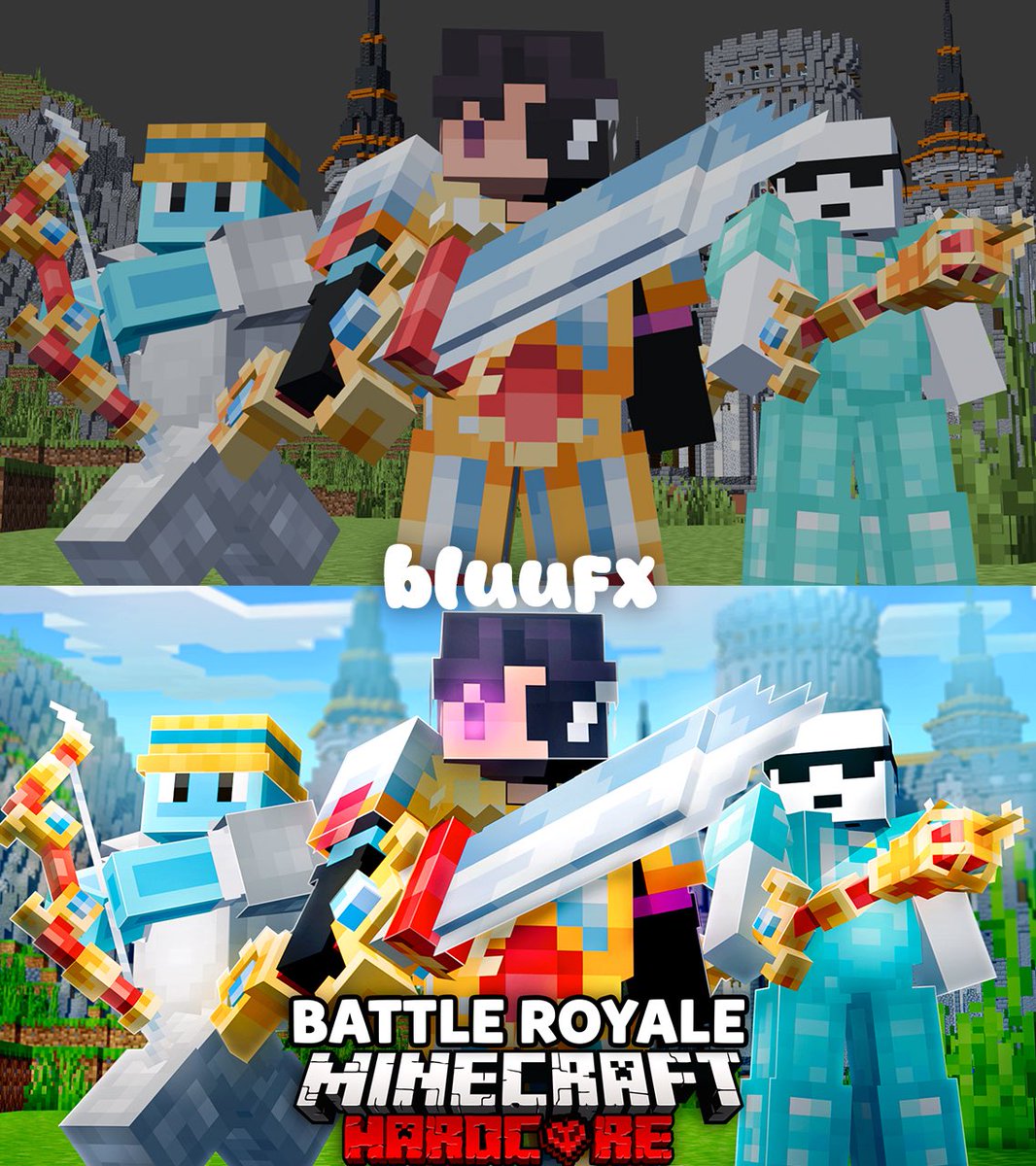 Thumbnail commission for <a href="/onlyaandres/">onlyandres</a> - Before/After 🔄

💫DM for inquiries!
🎨Portfolio: bluu.ju.mp
#thumbnail #Minecraft