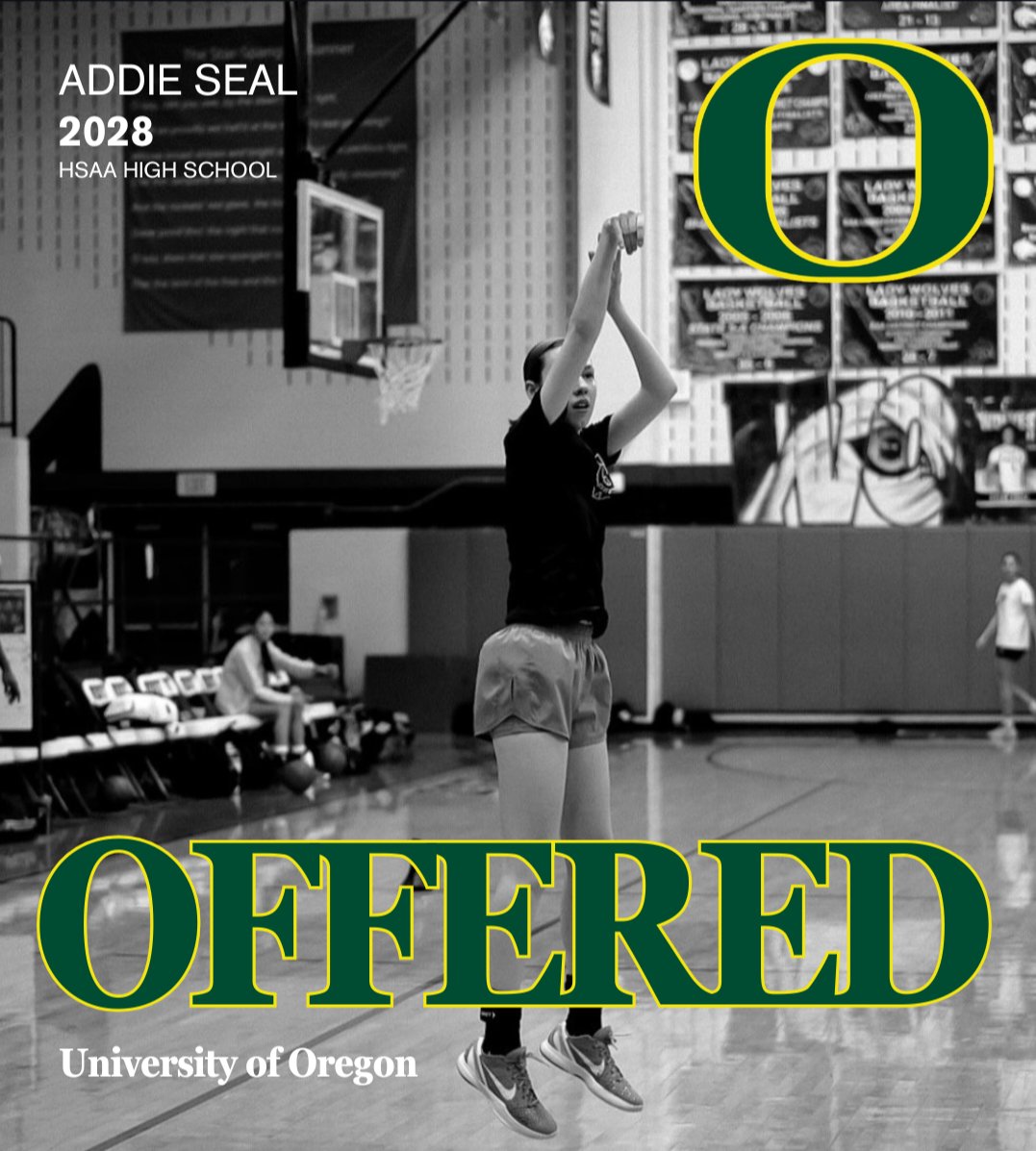 Adeline -Addie- Seal (@aswishyseal) on Twitter photo After a great conversation with Coach Berry, I'm extremely grateful to have received an offer from <a href="/OregonWBB/">Oregon Women’s Basketball</a> !! Thank you for believing in me! #goducks After a great conversation with Coach Berry, I'm extremely grateful to have received an offer from <a href="/OregonWBB/">Oregon Women’s Basketball</a> !! Thank you for believing in me! #goducks