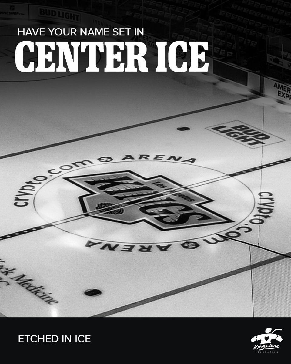 For the first time ever, fans are invited to be part of a tribute celebrating the Kings family by adding their name to the center ice for the 2025-2026 season!

📲 bit.ly/44Ajdyz