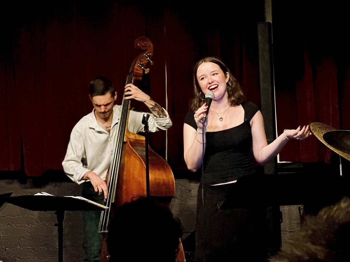 Last week the Leah Rutherford Quartet — with William Armstrong on keyboard, Patrick Lane on drums, and Wilson Stokes on bass — performed jazz standards, contemporary tunes, and original work in Greenville. So proud of these <a href="/FACGreenville/">Fine Arts Center</a> alumni!