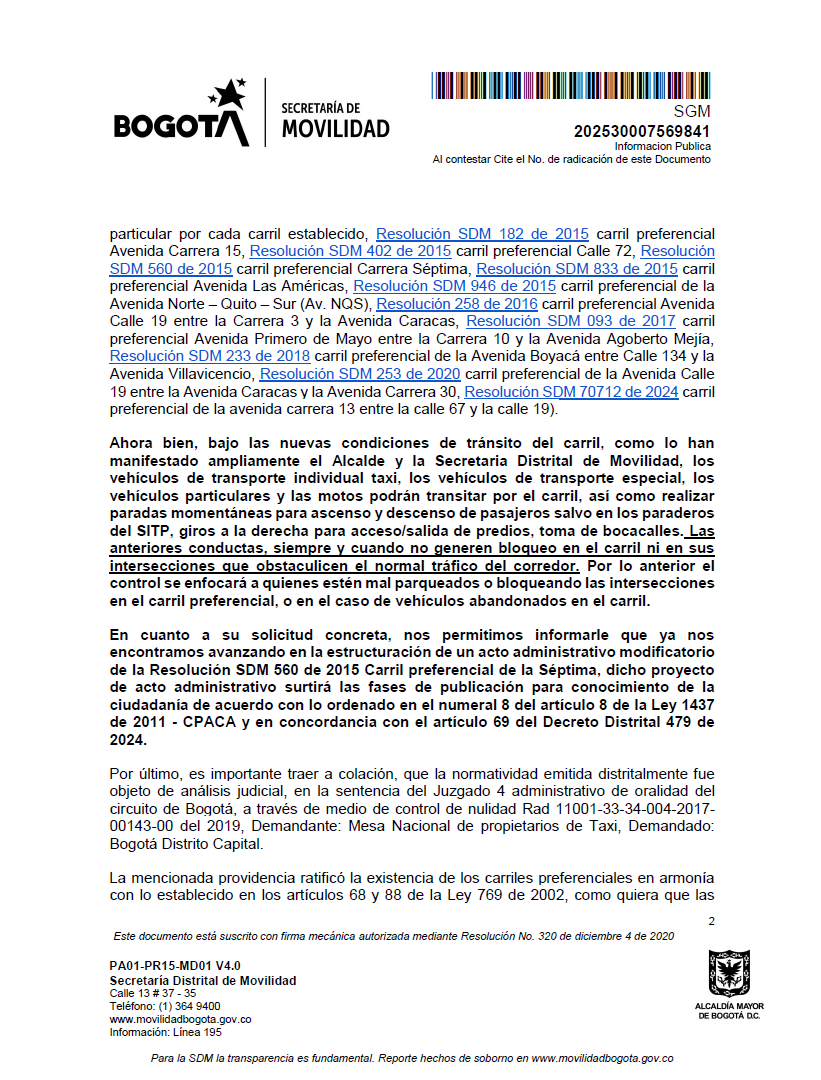 #Atencion El concejal Julián Forero (<a href="/ConcejalFuchi/">Julian Forero</a>) denunció que la Alcaldía estaría sancionando a conductores que confiaron en su palabra: casi 200 comparendos por transitar el carril exclusivo de la Séptima, pese a que el alcalde #Galan prometió lo contrario
#Movilidad #Bogota