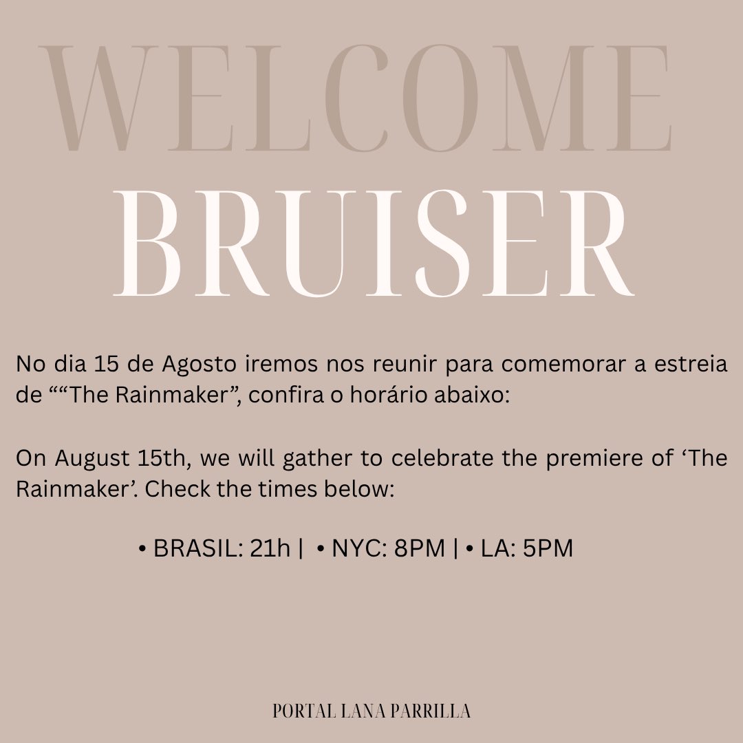 Aguardamos vocês no dia 15/08, vamos postar alguns desafios para vocês em nossa conta <a href="/mediaplp/">Media · Portal Lana Parrilla</a>. 🩷