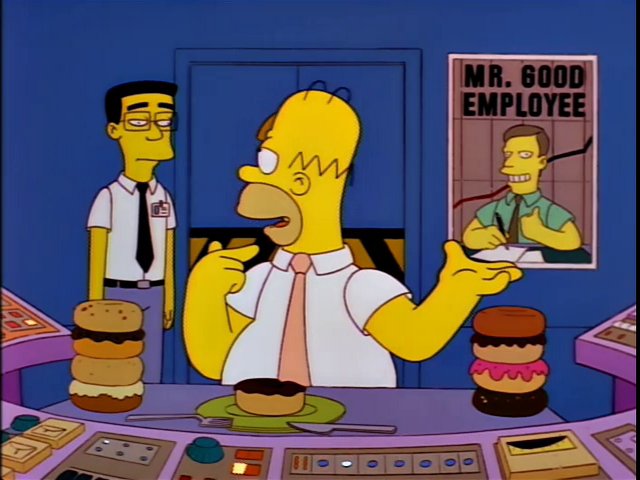 SimpsonsFiles's tweet image. You'll notice that i am now a model worker.