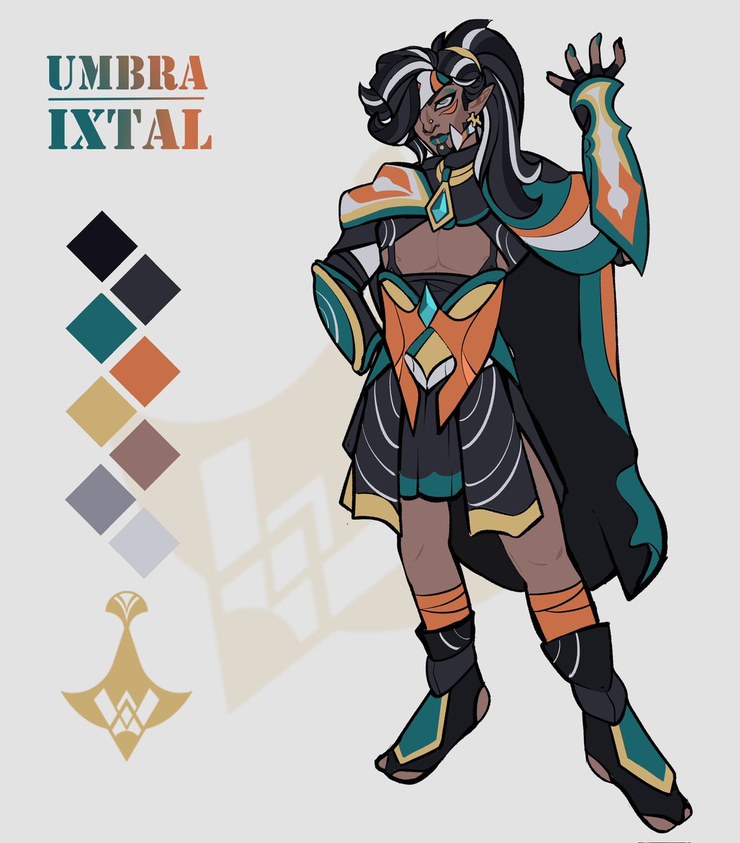 Here's my #League oc, Umbra:)

Formerly living in Ixtal, he fled to Ionia as his village along the coast was raided.

He joins the shadow order there; now going by the title of "The Shadow Archer" 

I ship him with Zed, but Nasus too for the funnies ( Ixtal design only‼️ )