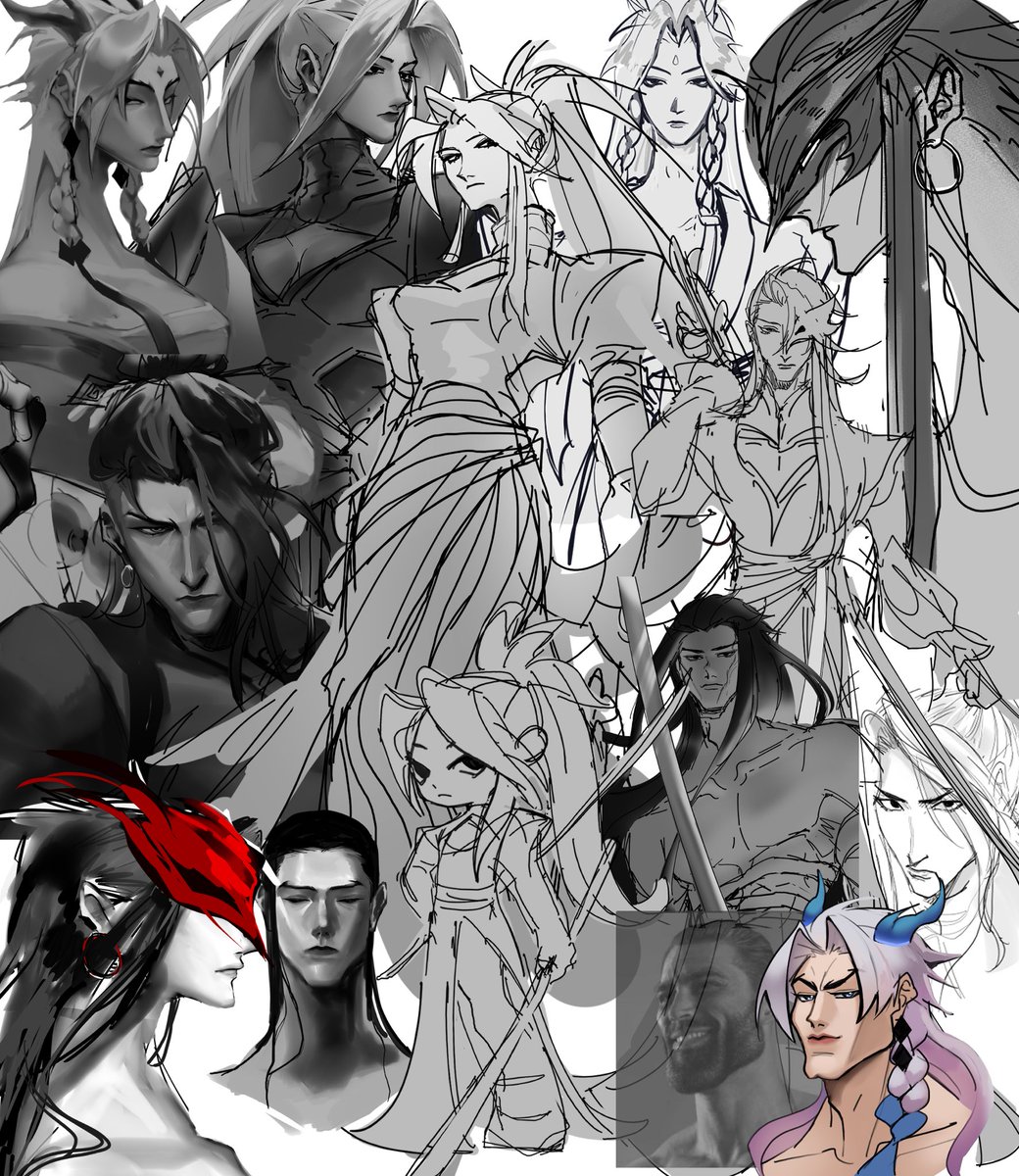 Happy birthday to my mother I never complete drawings of 💔