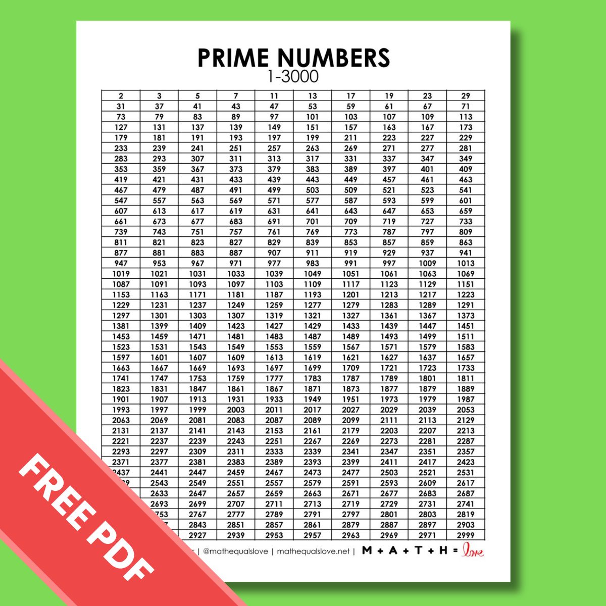 Prime Numbers Chart 1-3000

mathequalslove.net/prime-numbers-…

#mtbos #iteachmath
