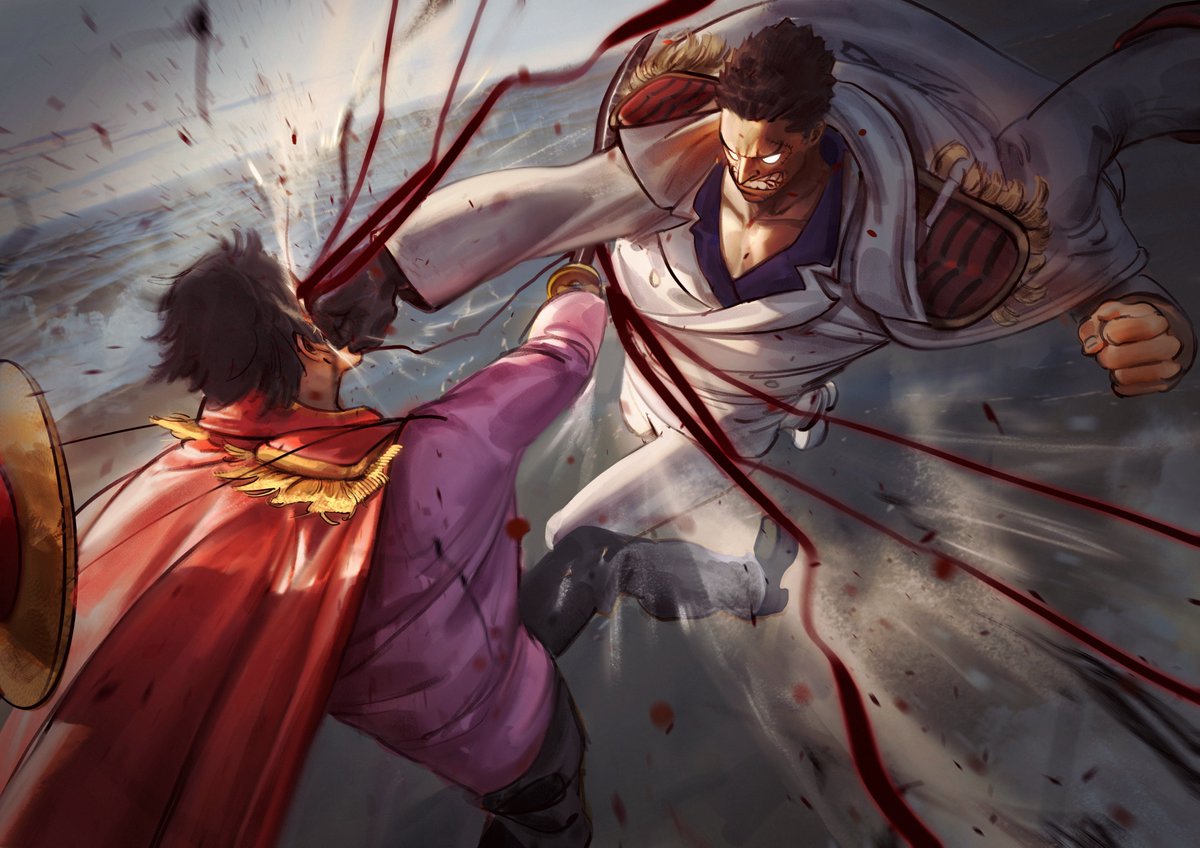 Codjax_'s tweet image. Roger VS Garp #ONEPIECE1156