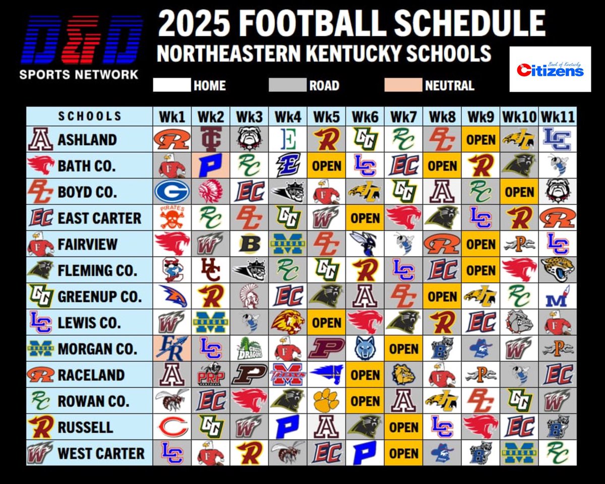Here’s our schedule release for our 16th Region area teams, it’s quick simple and allows you to keep one graphic for every team!!