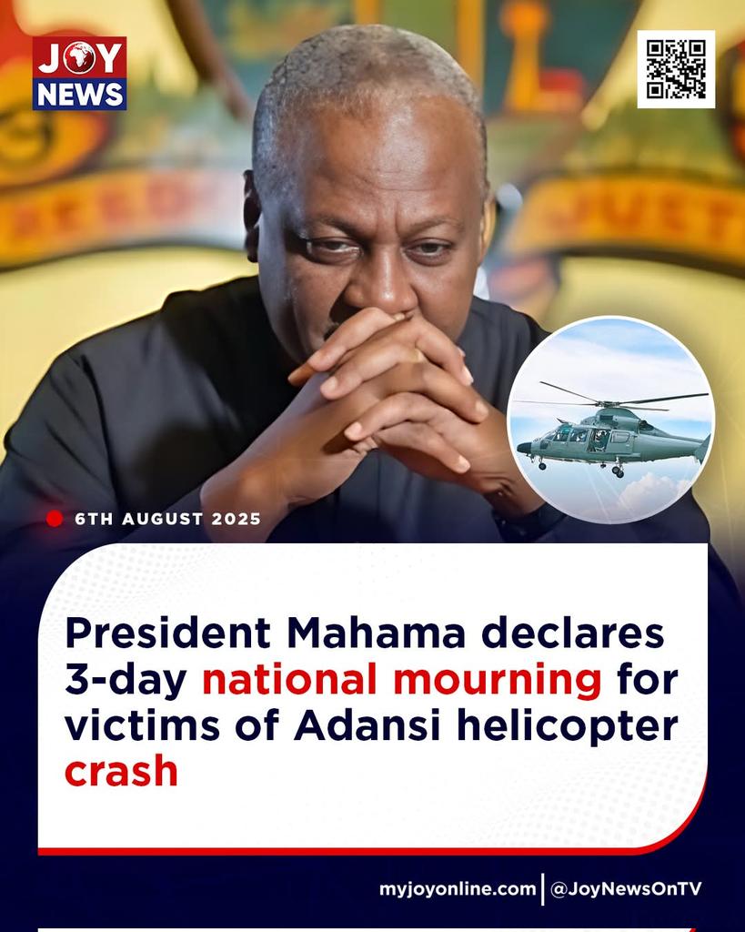 IPOB Ashanti Region Ghana (@ipob_ashanti) on Twitter photo President Mahama declares 3-day national mourn!ng for victims of Adansi helicopter cr@sh
<a href="/GhIpob/">IPOB GHANA OFFICIAL PAGE💪🐉</a> <a href="/IPOB_G_ACCRA_GH/">IPOB Greater Accra, Ghana_'\0'</a> <a href="/xghana_/">𝕏 Ghana 🇬🇭</a> <a href="/real_IpobDOS/">Directorate Of State (DOS)</a> <a href="/radiobiafralive/">Radio Biafra</a> President Mahama declares 3-day national mourn!ng for victims of Adansi helicopter cr@sh
<a href="/GhIpob/">IPOB GHANA OFFICIAL PAGE💪🐉</a> <a href="/IPOB_G_ACCRA_GH/">IPOB Greater Accra, Ghana_'\0'</a> <a href="/xghana_/">𝕏 Ghana 🇬🇭</a> <a href="/real_IpobDOS/">Directorate Of State (DOS)</a> <a href="/radiobiafralive/">Radio Biafra</a>