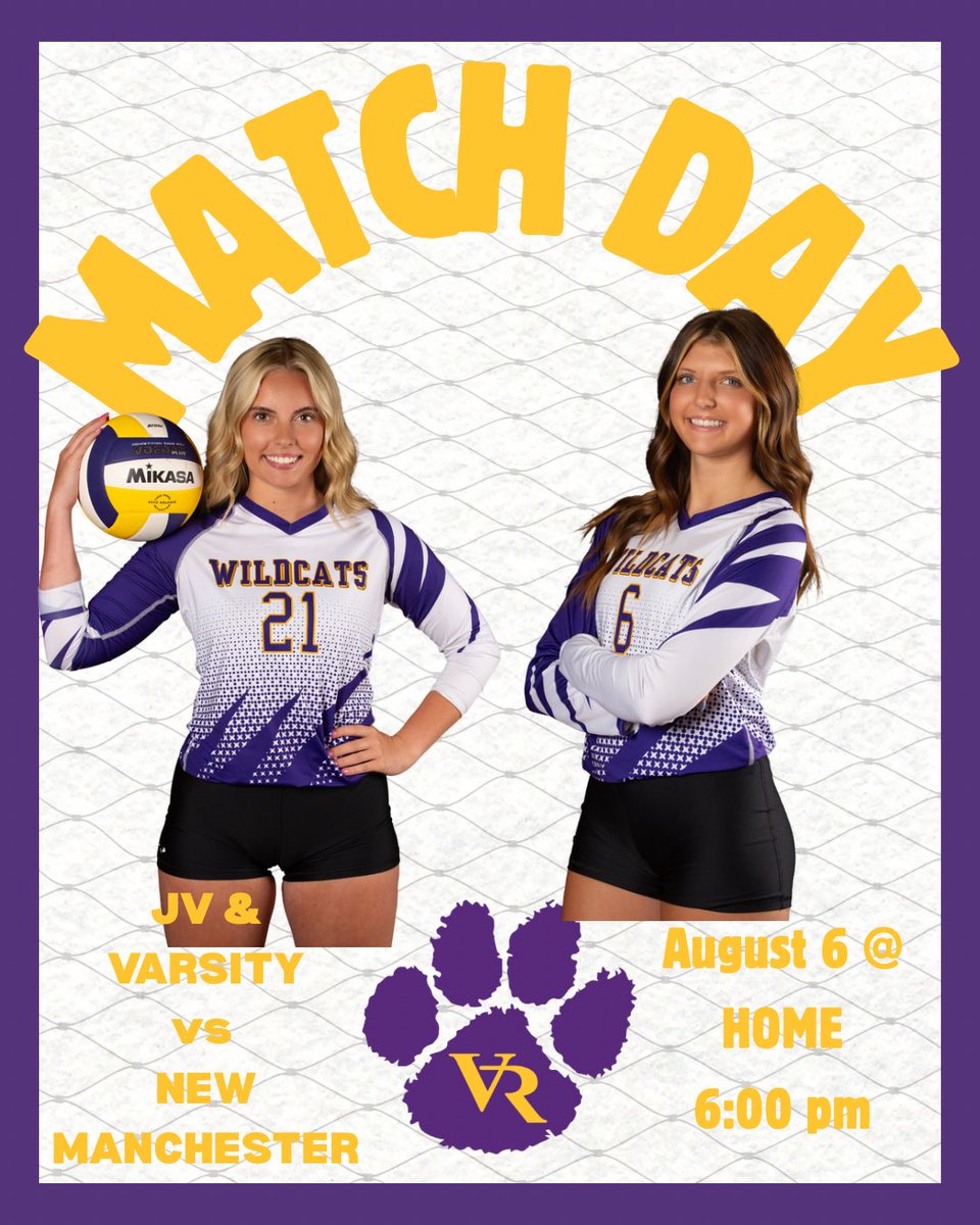 🏐Volleyball opens up home play tomorrow. Come out and show your support!🏐