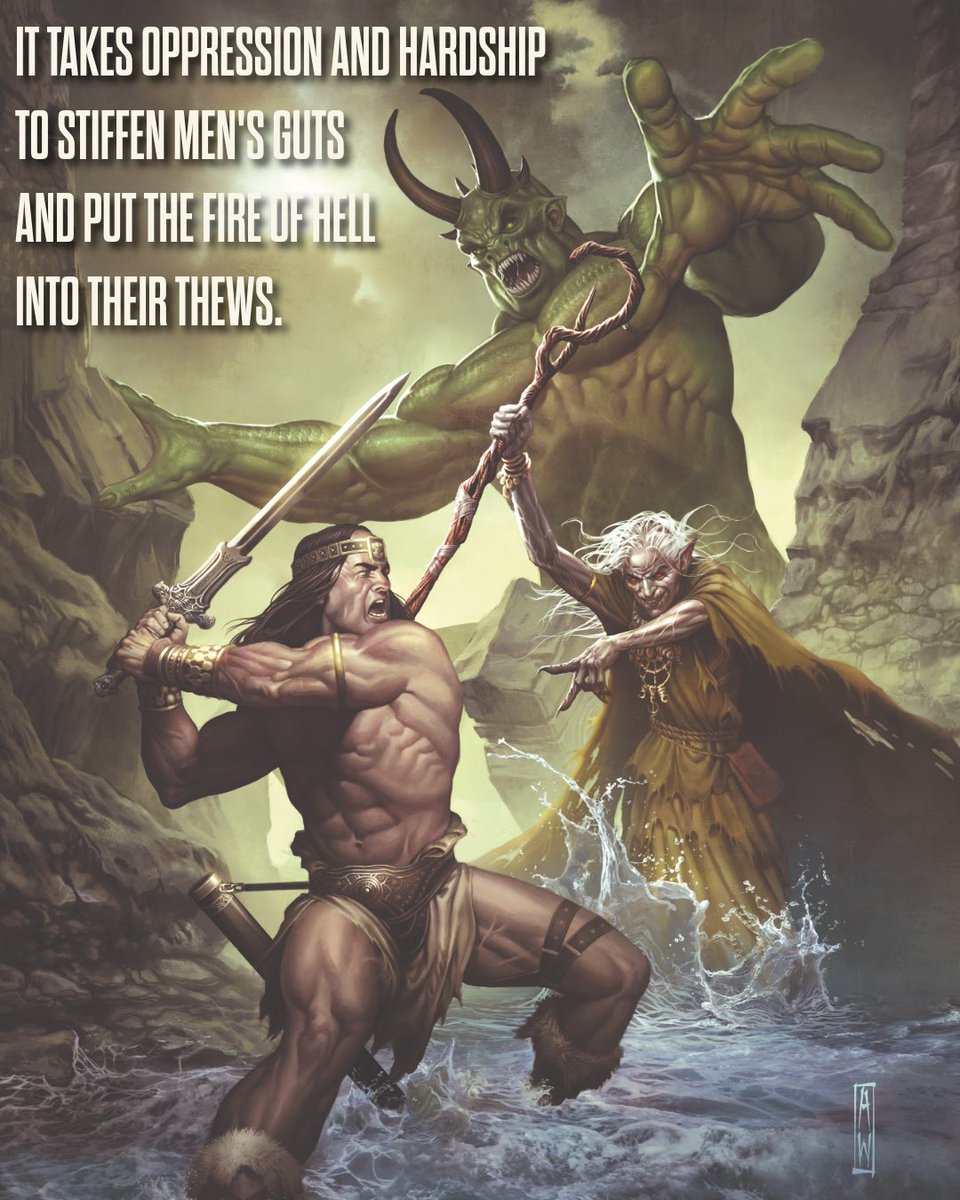 What say you, Cimmerian warriors? Does this quote ring true to your battle-hardened hearts? Speak your mind in the comments, and let your voices be heard!
Artist: Admira Wijaya
#conan #conanthebarbarian #swordandsorcery #art #robertehoward #quote