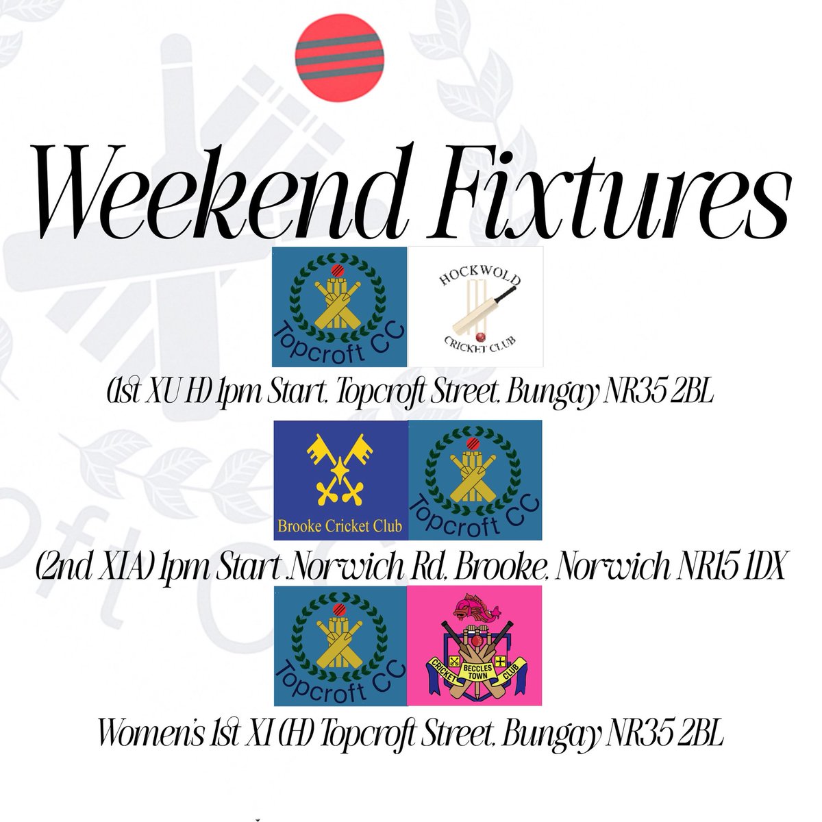 Topcroft CC tweet media