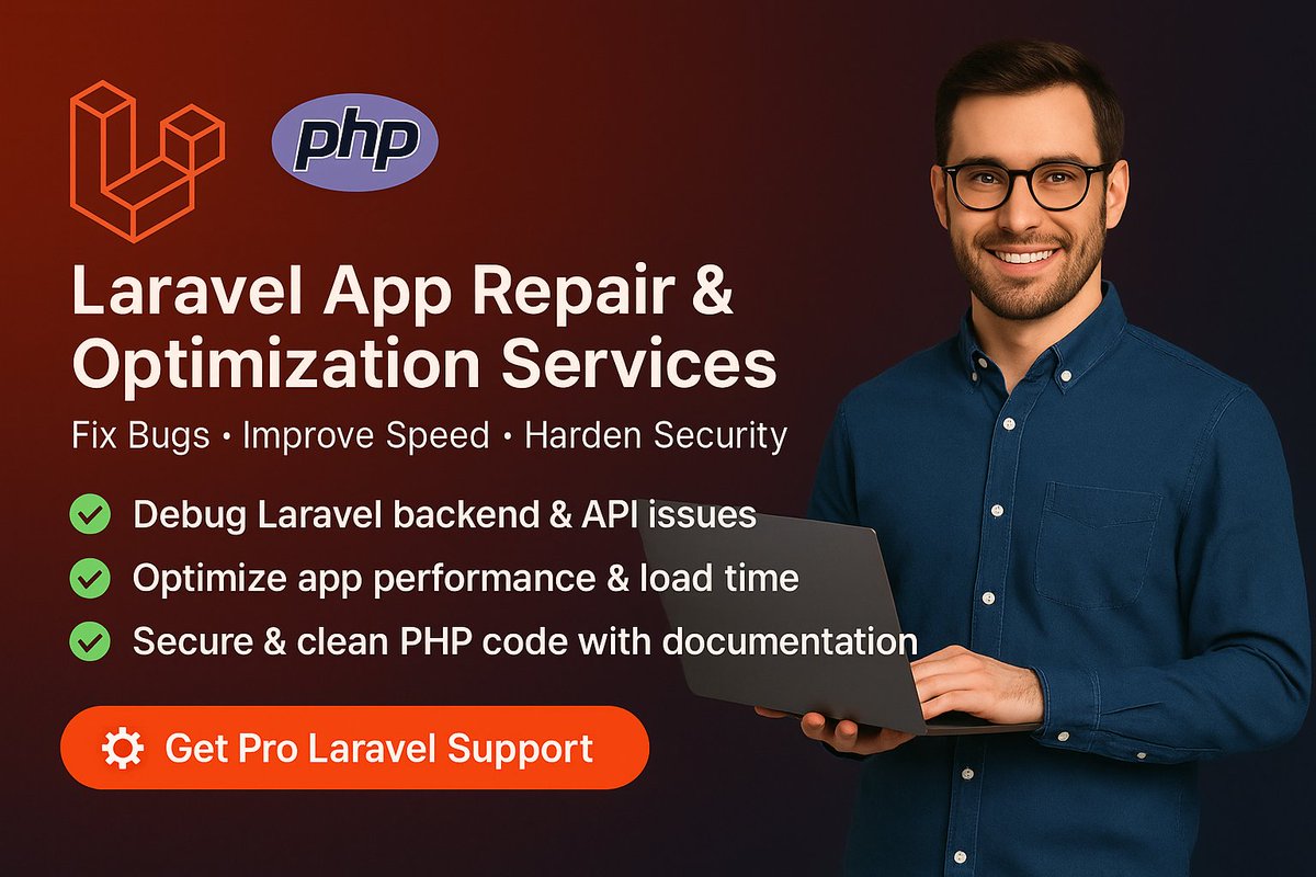 ramlit_limited's tweet image. Laravel bugs? PHP errors? App too slow?
I fix it. Secure it. Speed it up. ✅
🐛 Laravel bug fixes
⚡ Performance boost
🔐 Full security audit
🛠️ Clean, scalable code

🔗 Hire a Laravel expert → fiverr.com/s/1qjy45e
#LaravelDev #PHPFix #FiverrGig #WebDevHelp #LaravelFix