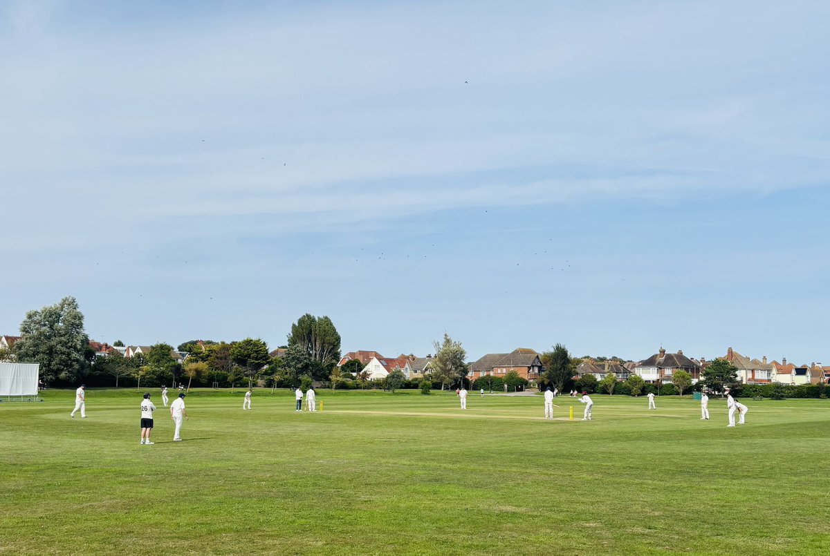 Lovely day at <a href="/BexhillCC/">Bexhill Cricket Club</a> as part of their 150 year anniversary Cricket Week. 
Proper sport &amp; community.