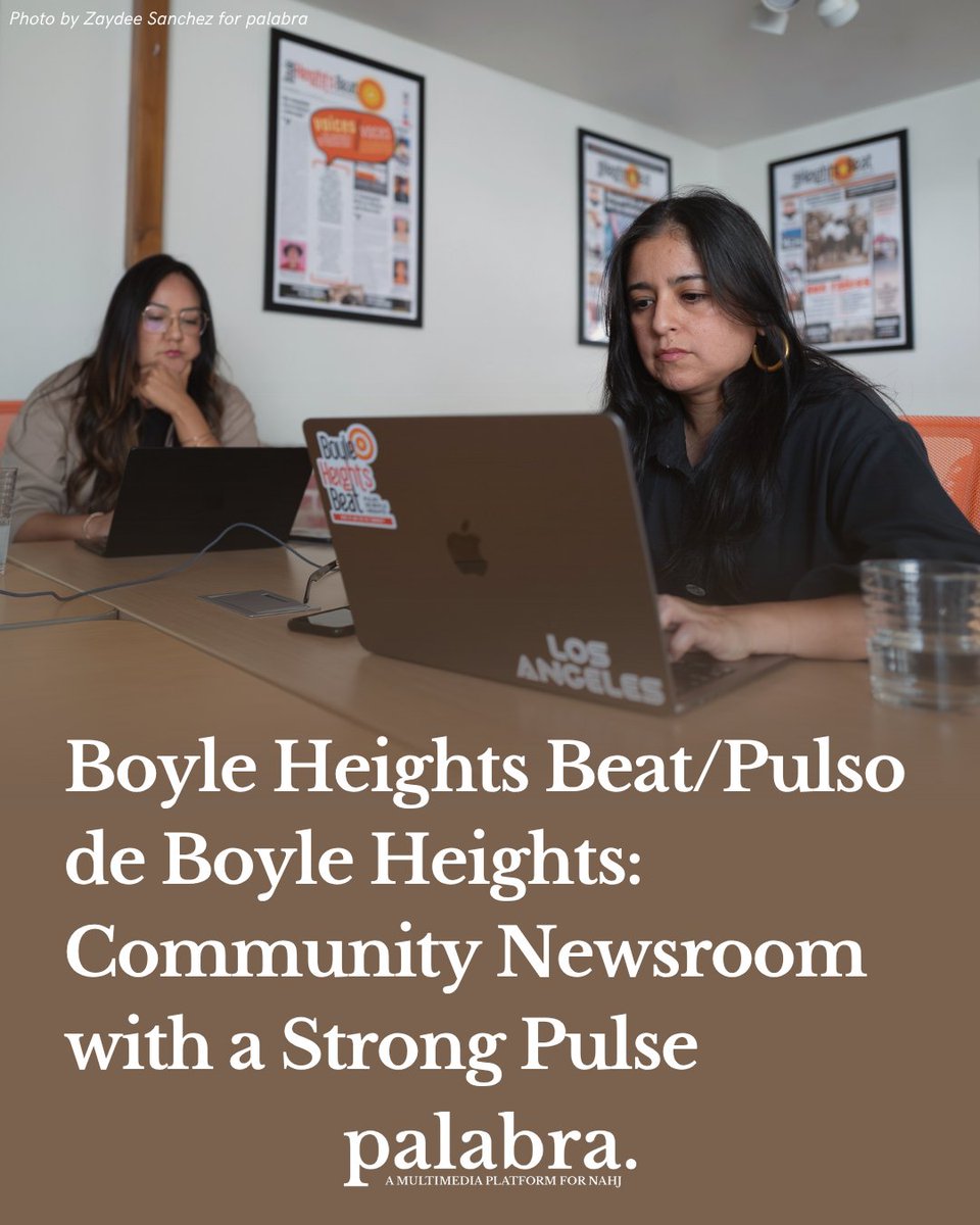 palabranahj's tweet photo. As it marks its 15th anniversary, Boyle Heights Beat/Pulso de Boyle Heights continues its mission to provide quality local news. The nonprofit newsroom has a team of 34, including 28 high school students, who report on issues affecting the community.
https://t.co/Tfo8LMRNtf https://t.co/f7rBqUF6rN