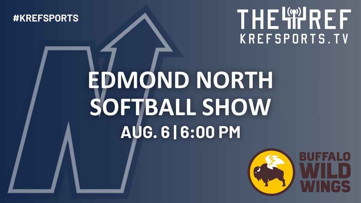 KREFSportsTV (@krefsportstv) on Twitter photo First Event of the Season! 👊
Edmond North Fast Pitch Softball Show from Buffalo Wild Wings in Edmond. 🥎
<a href="/north_edmond/">Edmond North Athletics</a>
We will be joined by the Huskies at 6 PM tonight!
#okpreps
📺 krefsports.tv/edmond-north/?… First Event of the Season! 👊
Edmond North Fast Pitch Softball Show from Buffalo Wild Wings in Edmond. 🥎
<a href="/north_edmond/">Edmond North Athletics</a>
We will be joined by the Huskies at 6 PM tonight!
#okpreps
📺 krefsports.tv/edmond-north/?…
