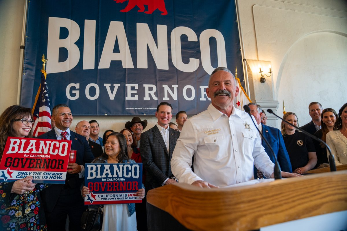 2 Grumpy Old Vets (@2grumpyoldvets) on Twitter photo Check out <a href="/ChadBianco/">Sheriff Chad Bianco</a>
He is running for Governor of California.
I'm not saying vote for him or not, just check out his official website, research, and who knows, you may find a candidate you can support.
biancoforgovernor.com Check out <a href="/ChadBianco/">Sheriff Chad Bianco</a>
He is running for Governor of California.
I'm not saying vote for him or not, just check out his official website, research, and who knows, you may find a candidate you can support.
biancoforgovernor.com