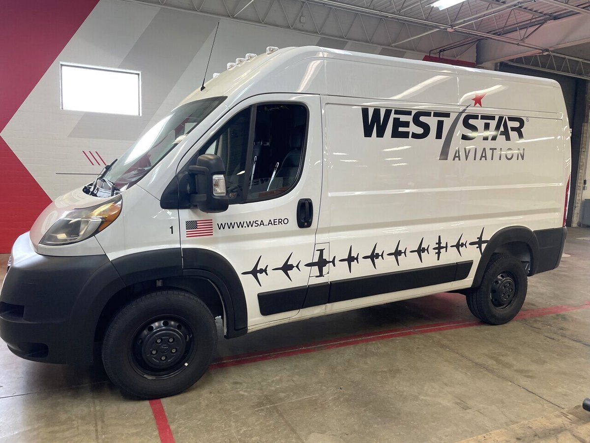 This week’s #WrappedWednesday spotlight is on West Star Aviation!
Clean, sleek, and professional-this wrap proves that standing out doesn’t always mean going bold.
Want something that fits your brand? Let’s talk: hubs.ly/Q03yKmvm0
#FleetBranding #VehicleWraps #CustomWraps