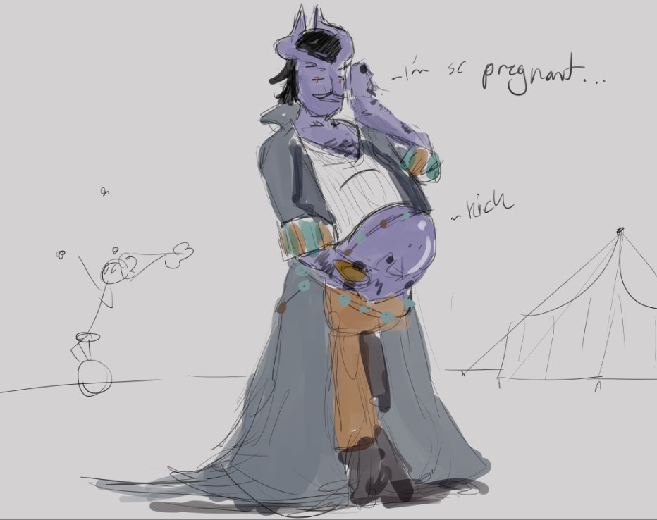 Drew my dnd games bbeg pregnant