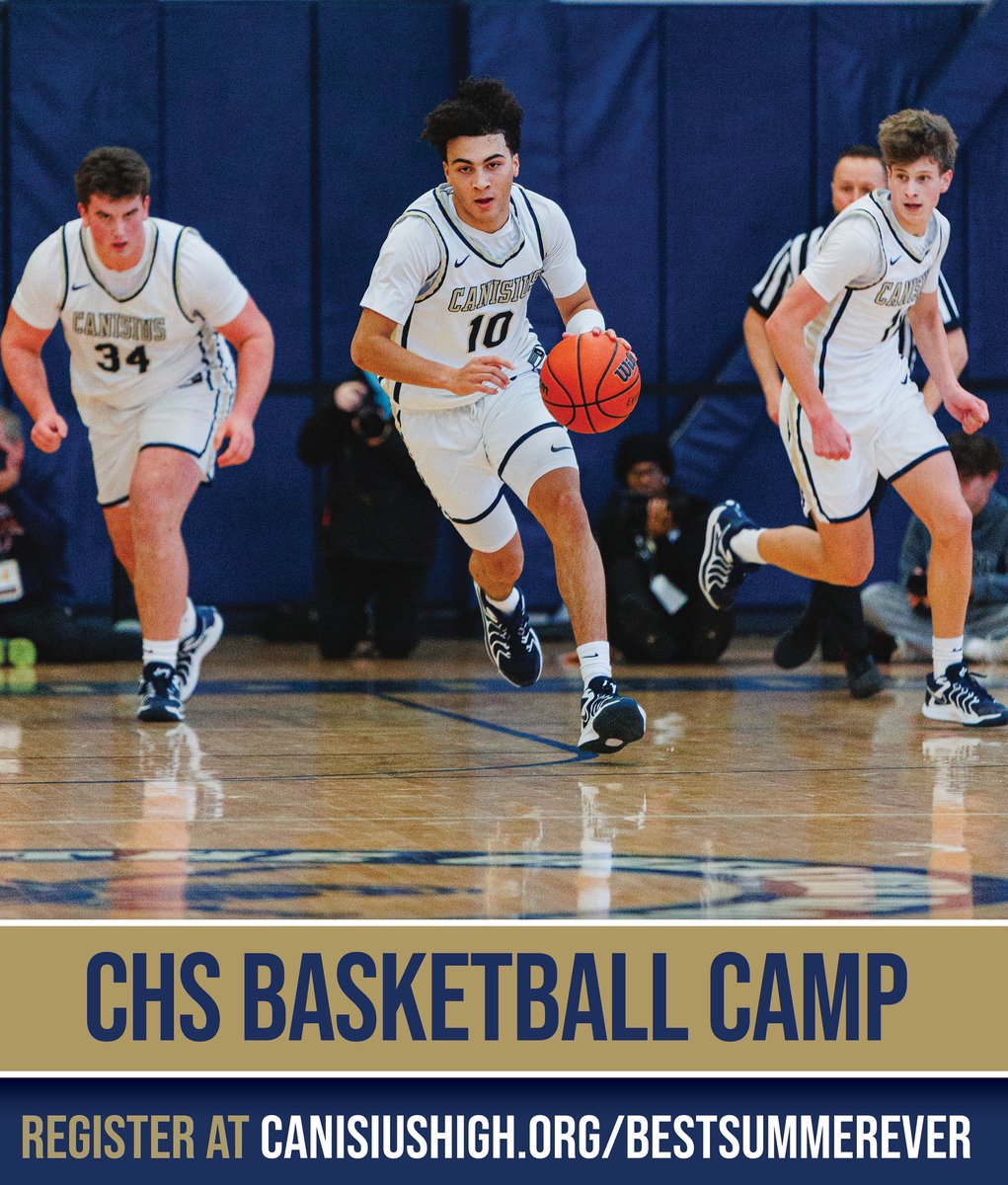 Canisius HS Sports (@canisiussports) on Twitter photo Hoop like a champion at our CHS Basketball Camp!
Work on your game and have fun next week with the reigning <a href="/MonsignorMartin/">Pete Schneider</a> Manhattan Cup champions during two sessions at our Bernard J. Kennedy Field House.
Details:
canisiushigh.org/admission/best… Hoop like a champion at our CHS Basketball Camp!
Work on your game and have fun next week with the reigning <a href="/MonsignorMartin/">Pete Schneider</a> Manhattan Cup champions during two sessions at our Bernard J. Kennedy Field House.
Details:
canisiushigh.org/admission/best…