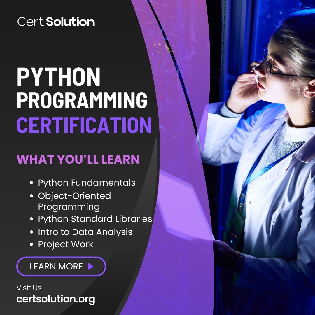 certsolution's tweet image. No tech background? No worries. Start where you are, and grow at your pace.
Let Python be your superpower.

Join Python Programming Certification!

certsolution.org

#certsolution #pythonlearning